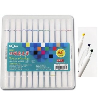 MONA 學生級雙頭 麥克筆 36色/組 6700-36 4467-36【APP滿額下單10%點數(單一帳號最高5000點)】1/31止