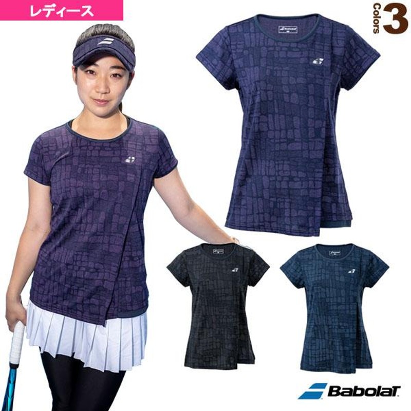 バボラ テニス・バドミントンウェア『レディース』 VS SHORT SLEEVE SHIRT/半袖ゲームシャツ/レディース『BWG2371』  LINEショッピング