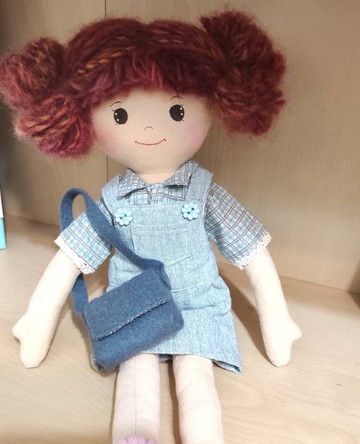 貝妮35CM手作鄉村娃娃-春夏出遊裝
