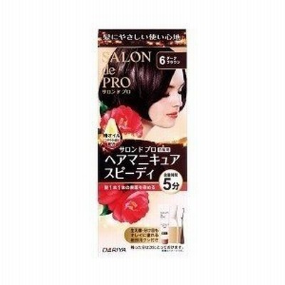 ダリヤ サロンドプロ 白髪用 ヘアマニキュア・スピーディ 6 ダークブラウン ( 1セット ) ＜ツヤやかに白髪を染めるヘアマニキュア＞