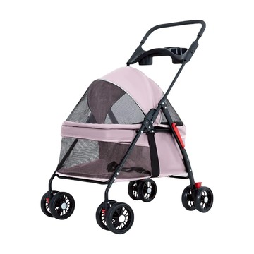 高精 寵物推車  1個  粉色