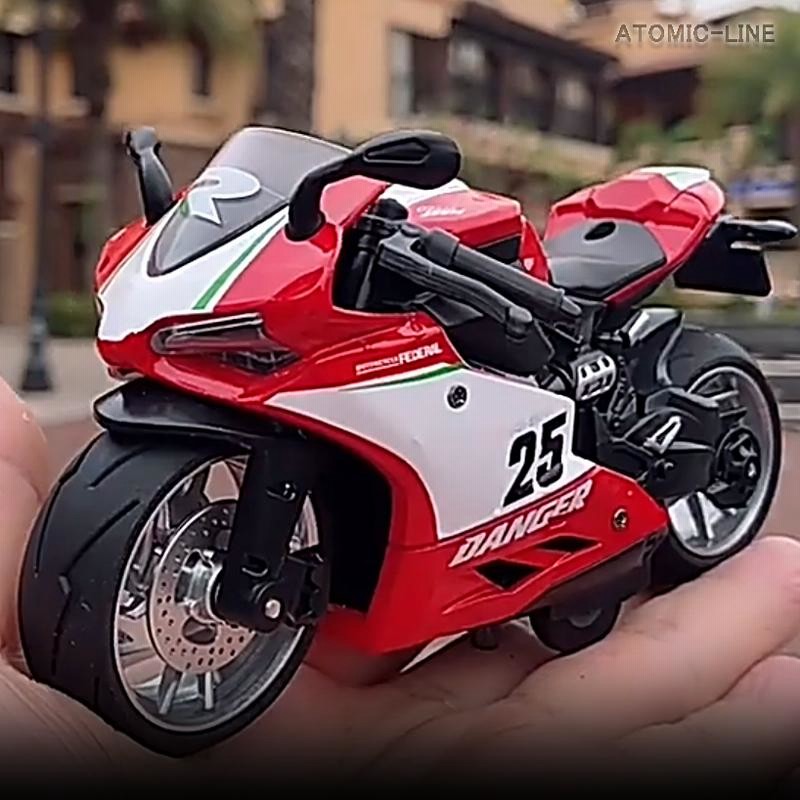 ドゥカティ Ducati 1/12 ミニカー 全3色 ライト点灯 エンジンサウンド 合金モデル バイク 模型 | LINEショッピング