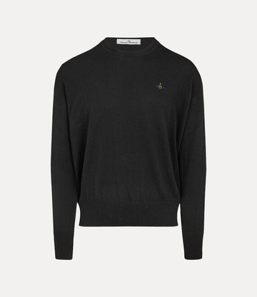 Vivienne Westwood Alex Round Neck Sweater Cotton / Cashmere Black S Men