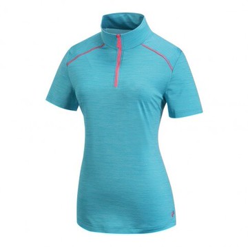 【【蘋果戶外】】山林 31P62 75 藍 女 膠原蛋白排汗衣 抗UV 短上衣 吸濕排汗 消臭抗靜電快乾 春夏 Mountneer