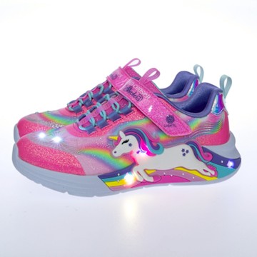 SKECHERS 女童鞋 女童系列燈鞋 UNICORN CHASER - 302298LPKMT