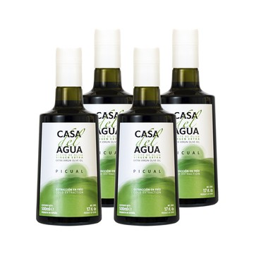 CASA DEL AGUA 莊園職人款特級冷壓初榨橄欖油 500mlx4入