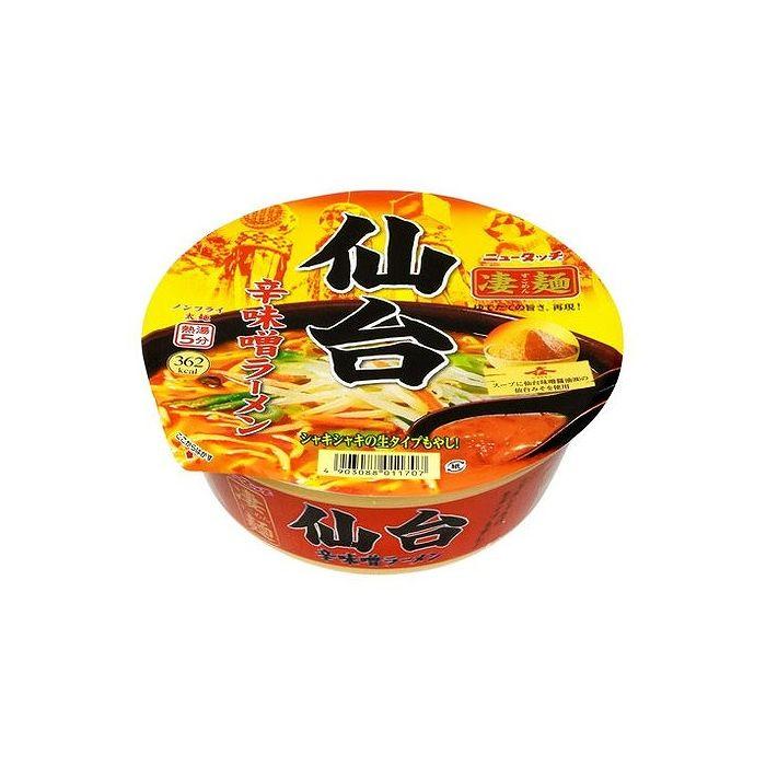 12個セット ニュータッチ 凄麺 仙台辛味噌ラーメン カップ 152g x12 まとめ売り セット販売 お徳用 おまとめ品 代引不可