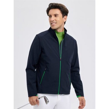 高爾夫風衣男薄款防風雙層保暖外套秋冬速干彈力運動服裝男裝夾克