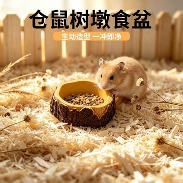 桃園出貨🍂爬寵躲避屋窩倉鼠屋睡窩木紋造型金絲熊窩四季通用造景鼠鼠喝水盆