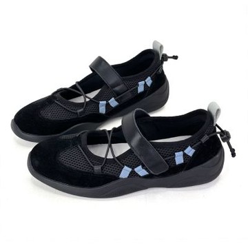 Robinlo 時尚潮流百搭運動瑪莉珍休閒鞋 MAYNARD 經典黑