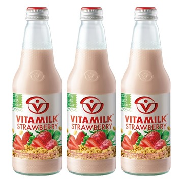 VITAMILK 豆奶 草莓口味  3個  300ml