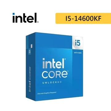 Intel 英特爾 i5-14600KF【14核20緒】14代/1700腳位/無內顯/無風扇/CPU處理器