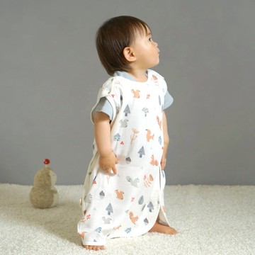 【安琪兒婦嬰百貨】  Hoppetta 竹纖維防踢背心 童趣森林 (0～3歲)