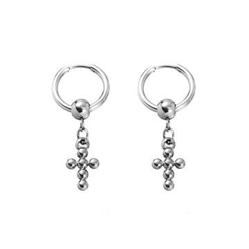 [韓國] [鋼飾] 微光信仰耳環 / Subtle Faith Hoops Earring