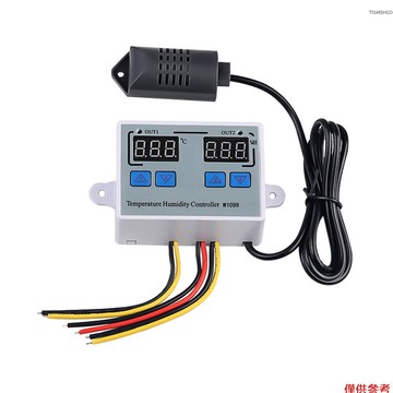 Winn雙數字溫濕度控制器家用冰箱溫控器加濕器溫度計濕度計W1099 AC110-220V