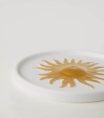 L'Objet Soleil bone china incense burner