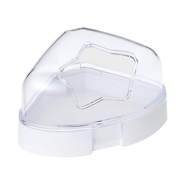 MARUKAN MK透明系鼠鼠SPA屋 小動物倉鼠浴盆 角落型  透明色  1個