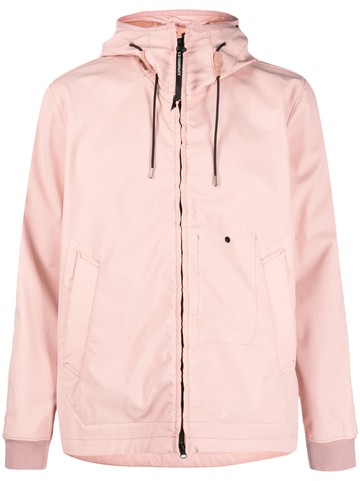 C.P. Company - zip-fastening hooded jacket - men - Polyamide/Spandex/Elastane - 50 - Pink