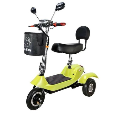 免運 開立發票 電動車 代步車 電動滑板車 折疊電動車 小型電動車  速龜電動三輪車迷你折疊休閑成人青年代步代駕老人接送孩子三輪車