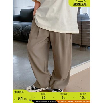 男童夏裝直筒闊腿西裝褲2025新款韓范長褲兒童夏季帥氣薄款褲子潮