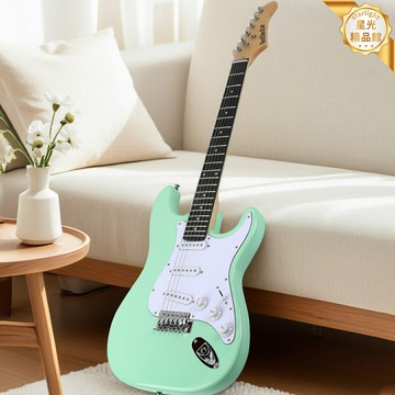 【新手搖滾套餐】電吉他 電吉他套裝 電吉他初學 電吉他入門 電吉他音響 單搖電吉他 單單雙拾音器 ST型琴體 專業級音色 搖滾入門必備