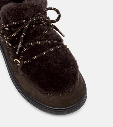 Bogner Chamonix shearling-trimmed suede ankle boots