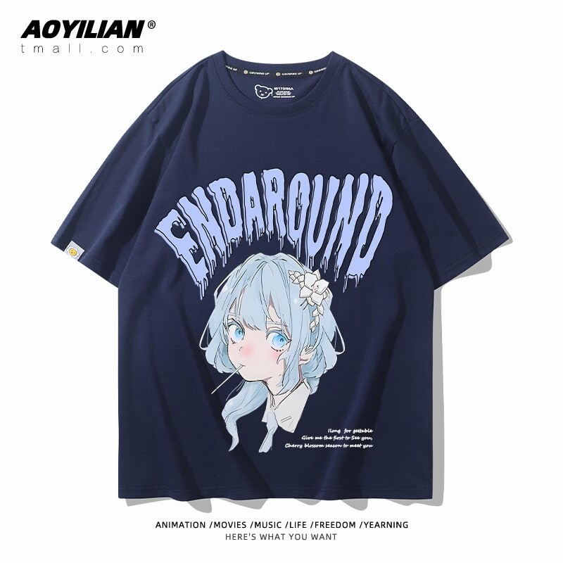 初音ミクmikuアニメ二次元半袖tシャツオフショルダー男性と女性のカップルは綿の原宿スタイルの半袖を 通販 Lineポイント最大1 0 Get Lineショッピング