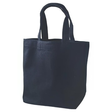 素色迷你帆布包  26 x 21 x 10 厘米  黑色  1個