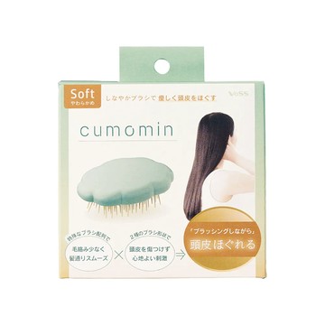 VESS 日本製 按摩梳 雲朵形 頭皮放鬆 兩色可選 - 藍色