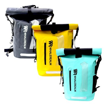 35L戶外運動防水後背包 1000D防水布 曜石黑