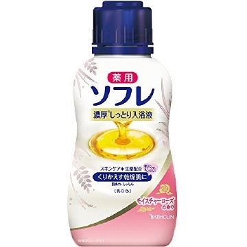 Basukurin medicinal SOFRE rich moist scent of bathing solution 480ml Moisture Rose