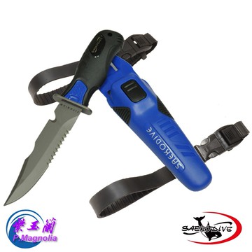 台灣現貨/【SAEKODIVE】鈦合金潛水刀-紫玉蘭- 3006T