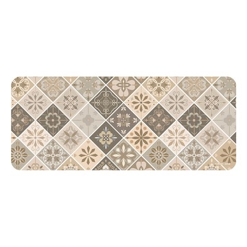 【怪獸】rubber anne 30秒瞬吸 軟式珪藻土廚房吸水地墊 花璽系列(120x50cm) -菱琥