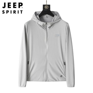 JEEP吉普風衣男士夏季外套超薄款輕透氣防紫外線冰絲戶外男女夾克