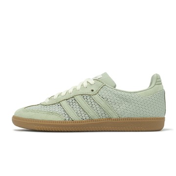 adidas 愛迪達 休閒鞋 Samba OG W 女鞋 德訓鞋 簍空 編織 綠 愛迪達