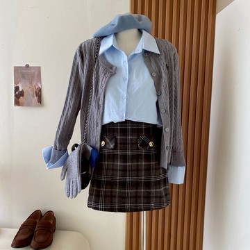 【三重現貨】隔日到 新款實拍 6色針織外套 上衣 百搭顯瘦開衫韓系千金風 學院風 時尚女裝