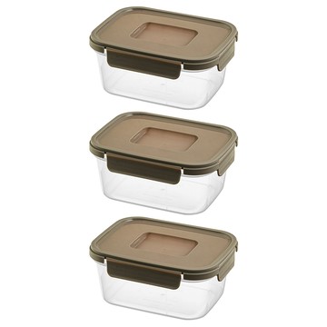 comet Home BPA FREE 帶刻度保鮮盒  3個  3個容器 + 3個蓋子