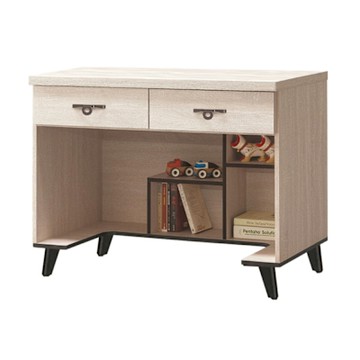 文創集 米砂3.5尺二抽書桌-106x58x82cm免組