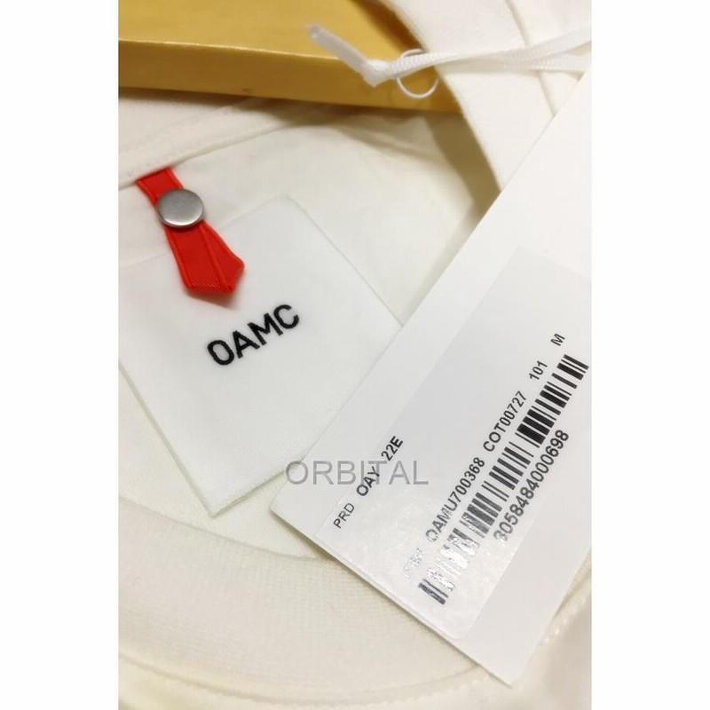 【楽ギフ_包装】 代官山)OAMC T-SHIRT BADGE POCKET 22SS オーエーエムシー トップス