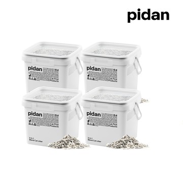 pidan 寵物貓砂│【3in1】原味豆腐&球形膨潤土&活性炭豆腐 - 三合一混合貓砂 - 5.2kg 超值4桶裝