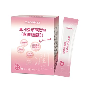 三多專利玄米萃取物粉末食品15包/盒 神經醯胺、玻尿酸、燕窩酸、膠原蛋白 憨吉小舖