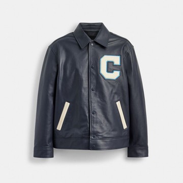真皮 VARSITY 外套