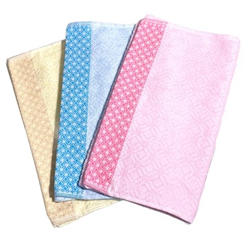 LIFE 來福牌 春意漫漫毛巾  米色 + 藍色 + 粉色  3條