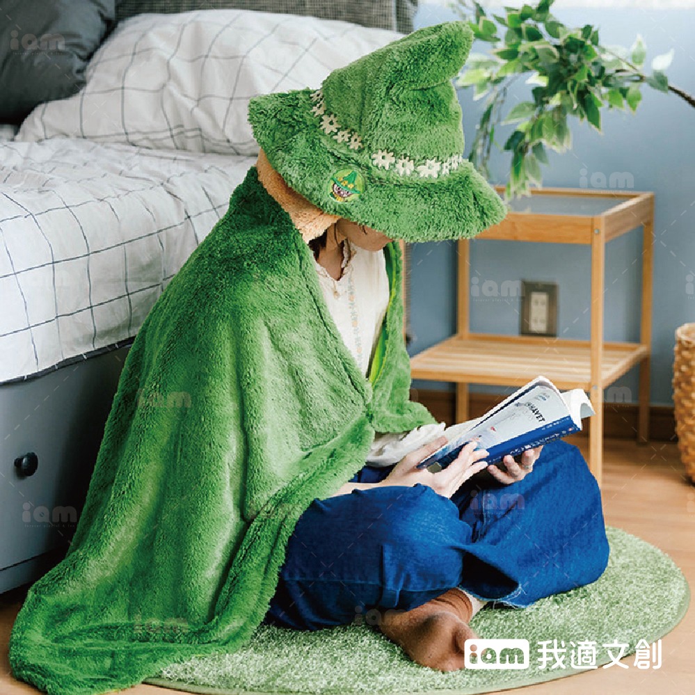 預購【我適文創】MOOMIN 史力奇 連帽毛毯
