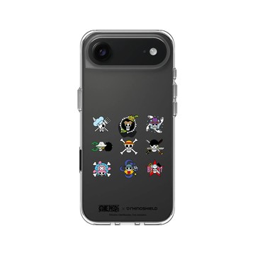 iPhone Air Clear Case（相機按鈕） 透明 - 航海王 One Piece - 標誌系列-海賊旗圖鑑