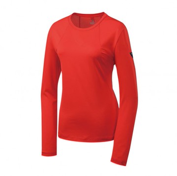 【【蘋果戶外】】山林 41P70 37 紅 女 抗菌排汗長袖上衣 透氣長袖上衣 透氣超彈性涼爽吸濕快乾 春夏 Mountneer