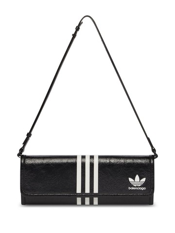 Balenciaga - x Adidas strap wallet - women - Lambskin - One Size - Black