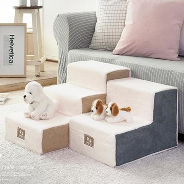 寵物用品寵物樓梯狗狗臺階貓咪上床梯子海綿內芯可真空省體積爬梯