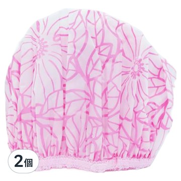 美彩防水浴帽 直徑20cm 顏色隨機 可重複使用  2個