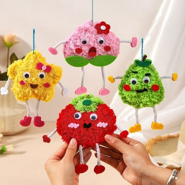 懶貓手作🎁 兒童針線刺繡畫幼兒園活動縫縫樂掛件DIY材料包手作玩具 手作材料包 手作禮物 交換禮物
